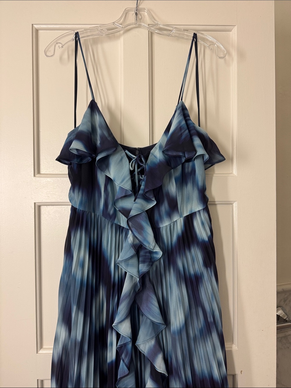 J.Crew Collection chiffon ruffle dress in blurry floral print CO422 - Picture 10 of 14